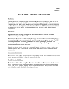 403.3E1 Page 1 of 4 HEPATITIS B VACCINE INFORMATION AND