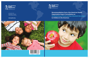 Recommendations from a Pan American Health Organization Expert