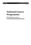 National Cancer Programme Work Plan 2014/15
