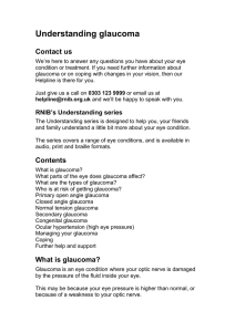 Closed angle glaucoma