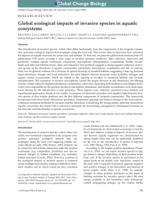 Global ecological impacts of invasive species in aquatic ecosystems