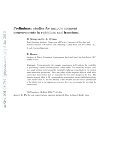 Preliminary studies for anapole moment measurements in rubidium