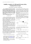 Stability Analysis of a Microgrid System with a Constant Power Load