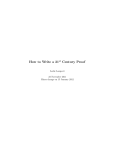 How to Write a 21st Century Proof