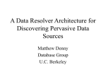 A Data Resolver Architecture for Discovering Pervasive Data Sources