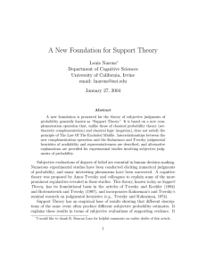 A New Foundation for Support Theory