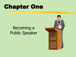 Public Speaking as a Form of Communication