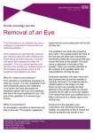 Removal of an Eye - Moorfields Eye Hospital