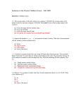 Solutions to the Practice Midterm Exam – Fall 2009