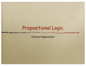 Propositional Logic - faculty.cs.tamu.edu