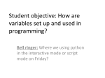 How are variables set up and used in programming?