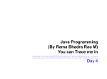 Advanced Java Programming - M.Rama Bhadra Rao