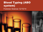 Blood Typing (ABO system)