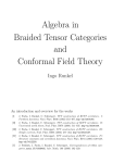 Algebra in Braided Tensor Categories and Conformal Field Theory