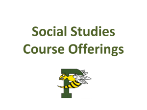 Social Studies Course Offerings