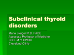 Subclinical thyroid disorders - American Osteopathic Association