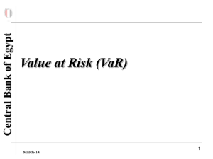 Value at Risk (VaR)