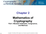 Mathematics of Cryptography Part I: Modular Arithmetic