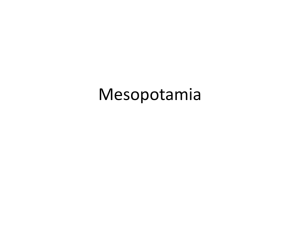 Mesopotamia - Western Civilization II