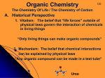 Organic Chemistry The Chemistry Of Life / The Chemistry of Carbon