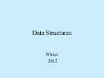 CS 161: Chapter 7 Data Structures