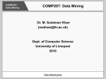 Data Warehousing - Department of Computer Science