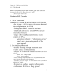 Chapter 10 – Cell Growth and Division