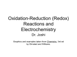 Oxidation-Reduction (Redox) Reactions