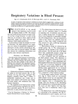 Respiratory Variations in Blood Pressure