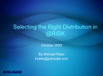 Selecting the Right Distribution in @RISK