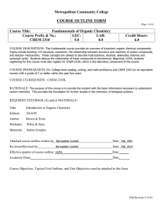 Fundamentals of Organic Chemistry