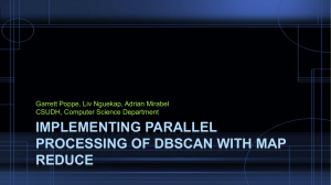 Implementing Parallel processing of DBSCAN with Map reduce