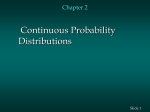 CHAPTER 6 CONTINUOUS PROBABILITY DISTRIBUTIONS