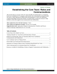Establishing the Care Team: Roles and