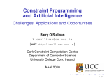 Constraint Programming and Artificial Intelligence