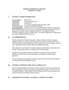 PHYS 1606 Engineering Physics II - Description