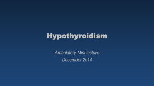 Hypothyroidism