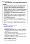 Acute Rheumatic Fever and Rheumatic Heart Disease