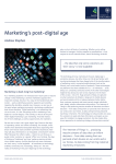 Marketing`s post-digital age