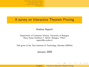A survey on Interactive Theorem Proving