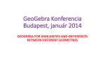 GeoGebra Konferencia Budapest, január 2014