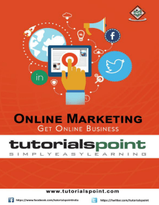 Online marketing is advertising through internet media to drive sales.