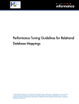 Performance Tuning Guidelines for Relational Database Mappings