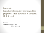 ionization energies