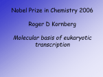 Nobel Prize in Chemistry 2006 Roger D Kornberg Molecular
