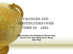 CHANGES AND CONTINUITIES OVER TIME IN ASIA