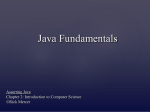02-JavaFundamentals - University of Arizona Computer Science