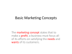 Basic Marketing Concepts