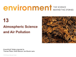 Atmospheric Science and Air Pollution
