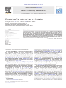 Differentiation of the continental crust by relamination